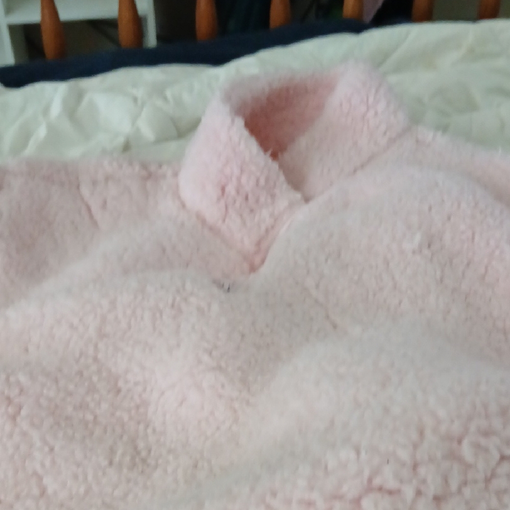 Cozy Pink Sherpa Pullover